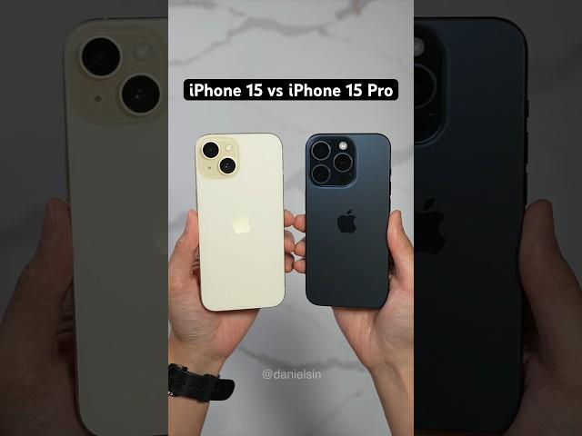 iPhone 15 vs iPhone 15 Pro Camera Comparison