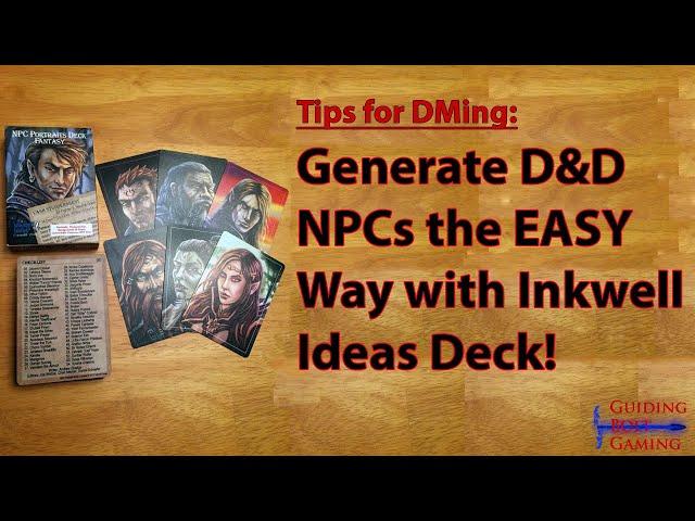 Generate D&D NPCs The EASY Way - Inkwell Ideas Fantasy Deck