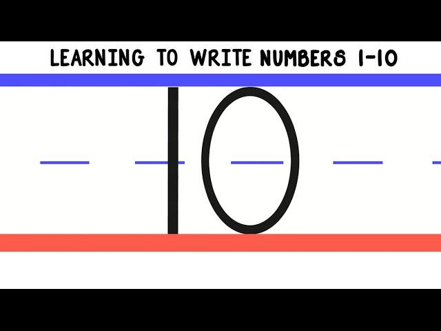 Learning to Write Numbers 1-10 | How to Write 1 to 10 for Kids | Handwriting Numbers Preschool