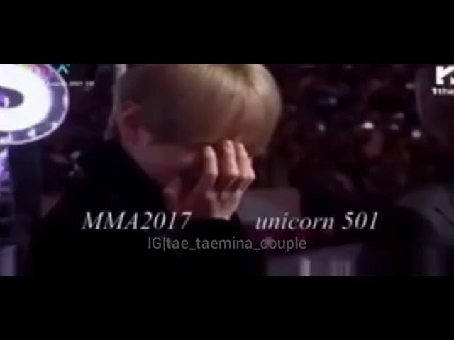 Mina Twice reaction to Taehyung Bts (MMA 2017)