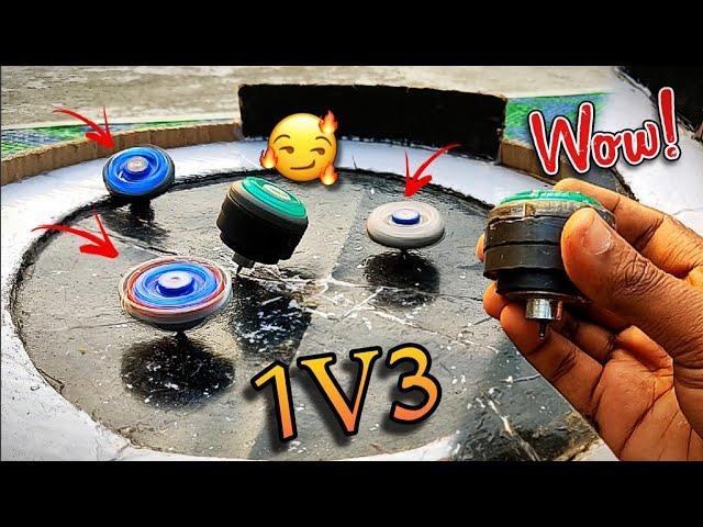 150g Heavy Metal And Magnetic Beyblade By Using Three Magnets (RIP Lion)