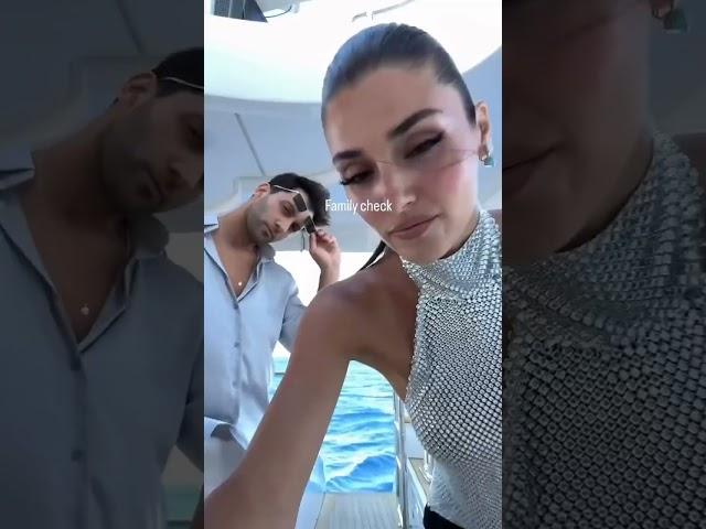 Cute video of Hande Erçel with her family 