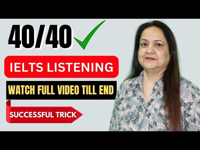 IELTS LISTENING | TIPS & TRICKS | 40/40 SCORE | WATCH THIS VIDEO