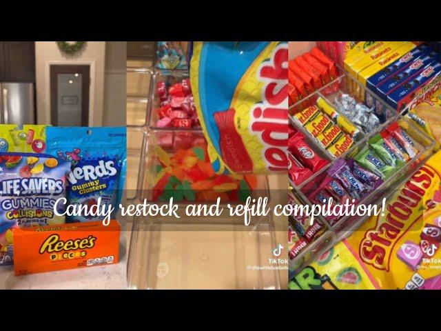 Aesthetic candy restock and refill TikTok compilation 