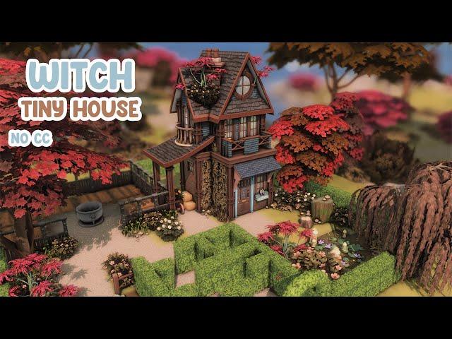 Witch Tiny House  Sims 4 Speed Build with Lofi (No Talking)