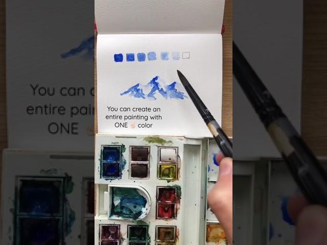 Watercolor Value Scale #art #watercolor #arttutorial #artist #watercolortutorial #howtopaint #short