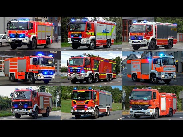 BEST OF TLF Einsatzfahrten! | TANKLÖSCHFAHRZEUGE (TLF &  GTLF) von FEUERWEHREN aus ganz Deutschland