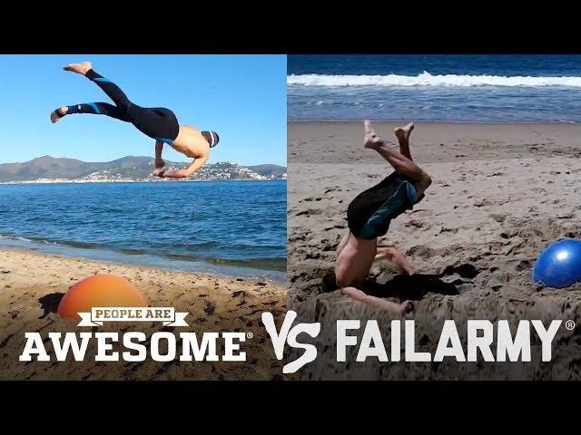 Yoga Ball Tricks & Flips | People Are Awesome vs. FailArmy