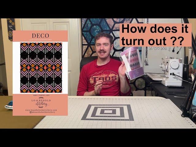 DECO quilt pattern from Lo and Behold Stitchery: Gorgeous Pattern