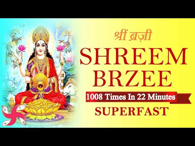 Shreem Brzee Mantra 1008 Times in 22 Minutes | Shreem Brzee