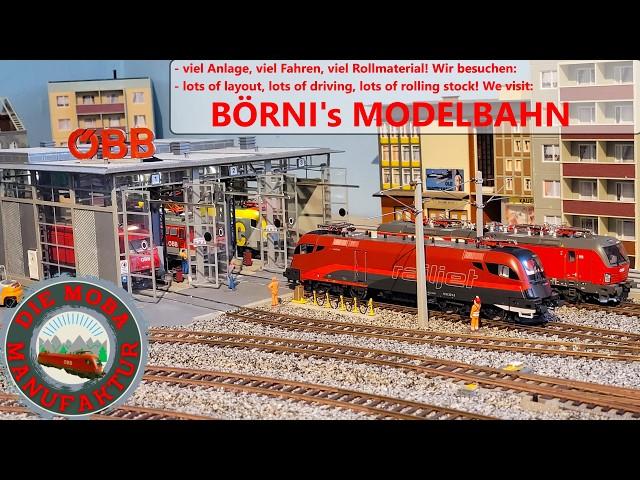 Lots of Layout, lots of driving, lots of rolling stock! Visit to Börni's model railway 2024 - H0