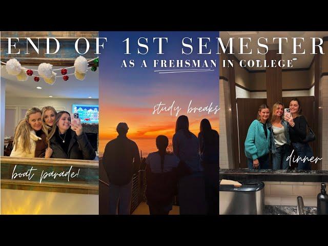 end of my 1st semester as a FRESHMAN in college! moving out, dinner with friends {Vlogmas day 5 & 6}