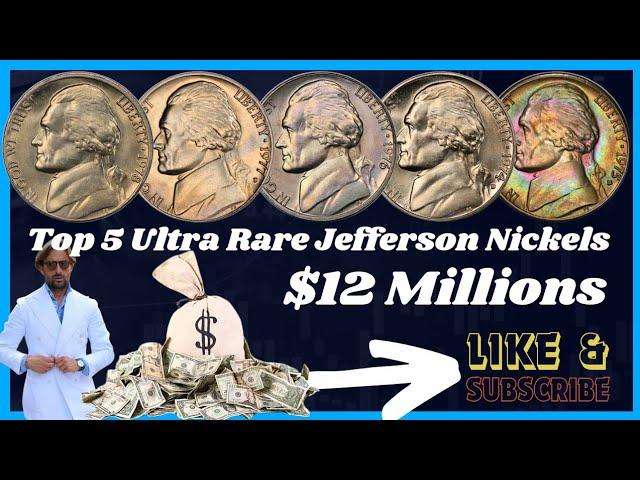 Top 5 Ultra Rare Jefferson Nickel Worth Money - Nickles Worth Money!