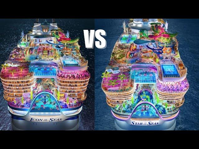 Star of The Seas VS Icon of The Seas | World's BIGGEST Cruise ships