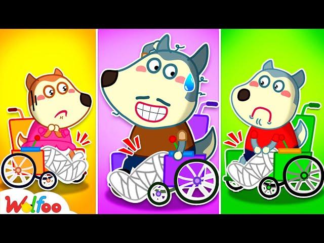 Wolfoo Family Has a Broken Leg - Family Boo Boo  Kids Stories About Wolfoo Family | Wolfoo Channel