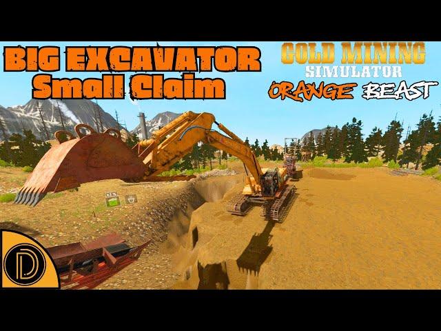 BIG EXCAVATOR, SMALL CLAIM  #14 ORANGE BEAST DLC  - Gold Mining Simulator