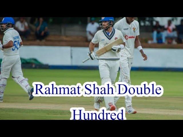 Rahmat shah Double Hundred today Batting