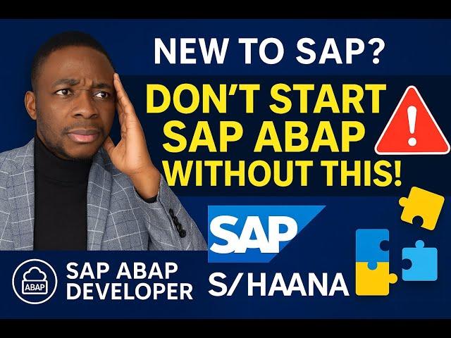 STOP! Watch This Before Starting Your SAP Developer Journey 