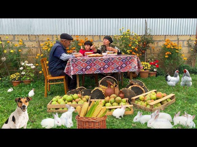 Grandma Made Fresh Bean Soup. @Kənd Dadı | A Taste of the Village