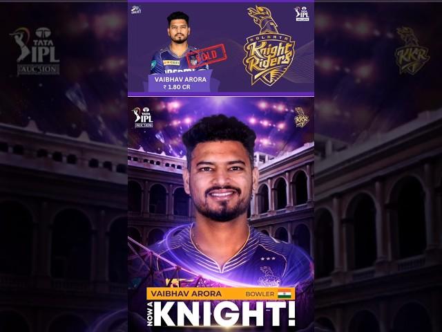 Vaibhav Arora ipl 2025 will play now KKR (Kolkata knight Riders)#ipl2025 #kolkataknightriders #kkr