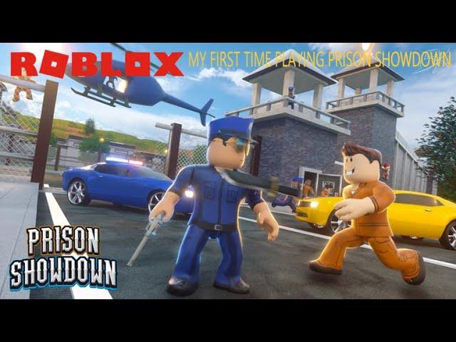 MY FIRST TIME, PLAYING PRISON SHOWDOWN l Roblox
