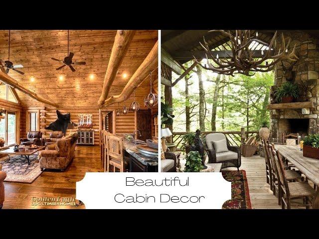 Beautiful Cabin Decor | Rustic Cabin Decor |  And Then There Was Style