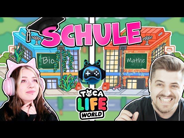 SCHULE in TOCA BOCA bauen! BUILD BATTLE mit KATJA & RENE in Toca Life World