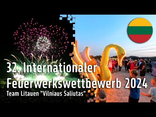 32. Internationaler Feuerwerkswettbewerb 2024 – Team Litauen "Vilniaus Saliutas"