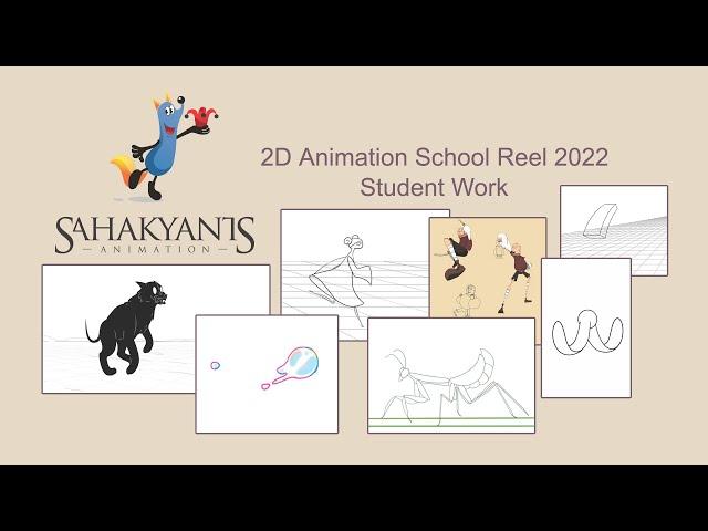 2D animation school reel 2022 / Students Works