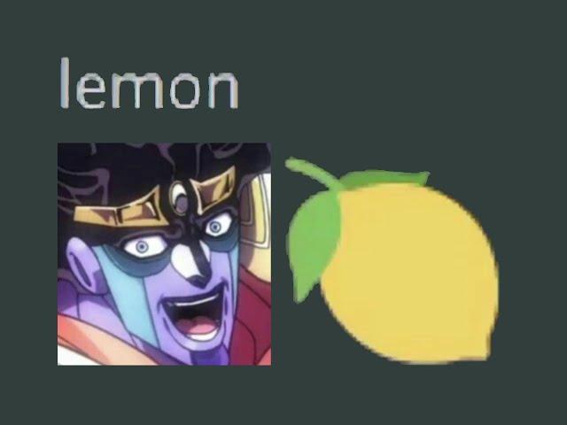 Star Platinum eats a lemon and dies