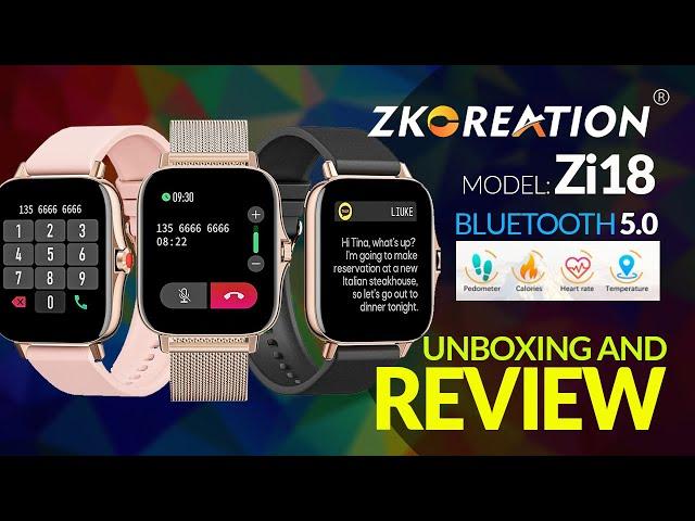 This Budget Smartwatch is Great value for Money! | ZKCreations I18 Smartwatch Unboxing And Review
