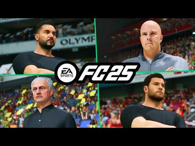 EA SPORTS FC 25 | ALL 70 REAL MANAGERS ft. NEW FACES & MORE