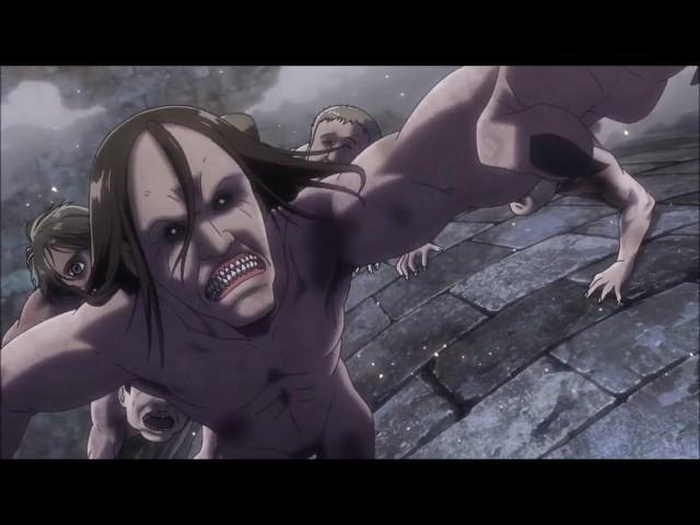 Attack on titan Ymir titan all fighting scenes.