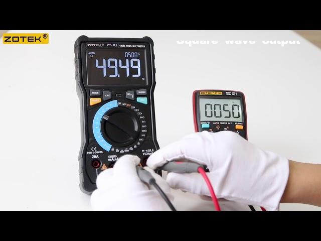 ZOTEK, ZT109 ,digital multimeter selling points: 9999 full functions + square wave output.