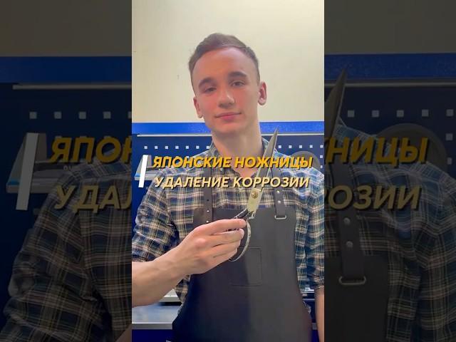 Реставрация старинных японских ножниц.