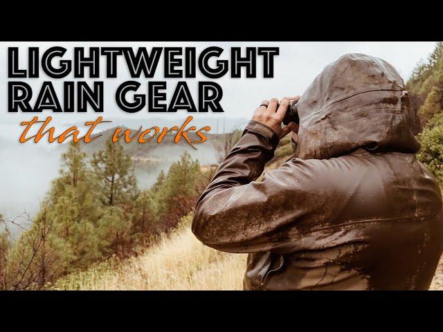 Lightweight Rain Gear That Works - BlackOvis Hailstone 2.0 Jacket & Pant