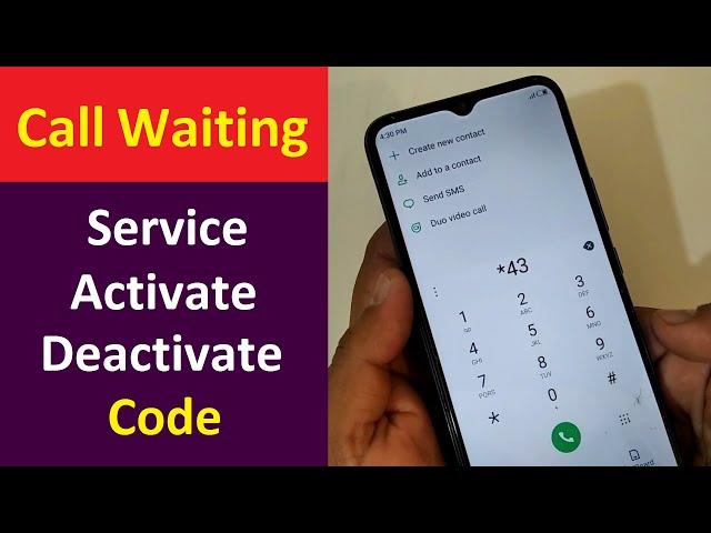 Call Waiting Service Activate And Deactivate Code | Call Waiting Kaise Set Kare