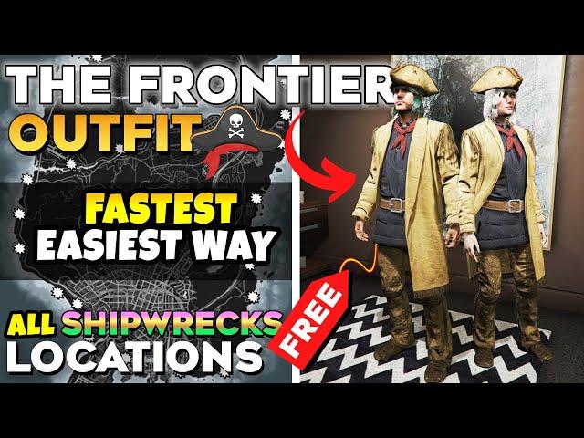 GTA Online How to Unlock The Frontier Outfit (Fastest & Easiest Way) & All Shipwreck Locations + Map