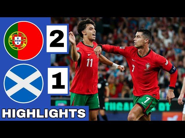 Portugal vs Scotland (2-1) Extended HIGHLIGHTS | Ronaldo Winning GOAL | UEFA Nations League