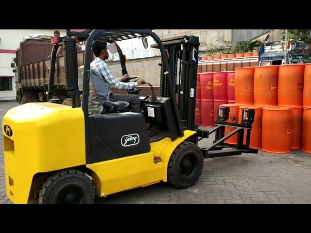 Godrej Forklift with Drum Handling #Attachment