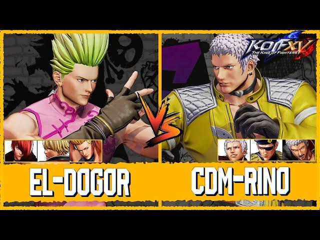 KOF XV  Dogor (Benimaru/Rock/Iori) vs CDM-RINO (Yashiro/Heidern/O.Yashiro)  Steam Replay Match 