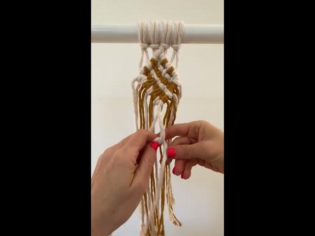 DIY Macrame || How to Weave with colour