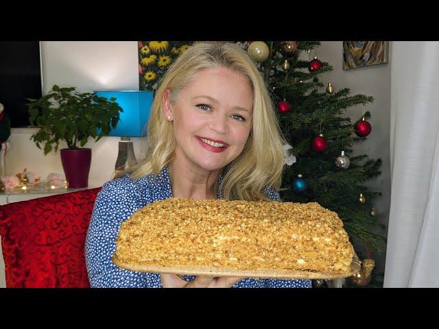 Zarter Honigkuchen unglaublich lecker und einfach! Honigtorte Nachtisch mit gezuckerter Kondensmilch