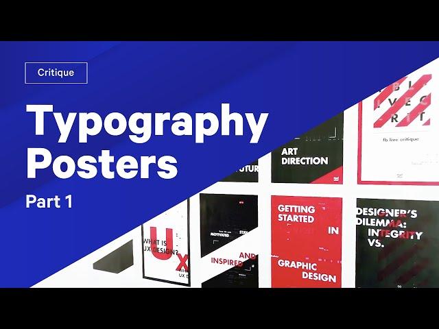 How To Use Type — Typography Posters Review & Critique  Part 1