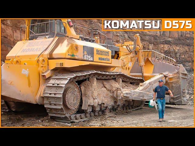 KOMATSU D575A: Король строительных и горнодобывающих площадок