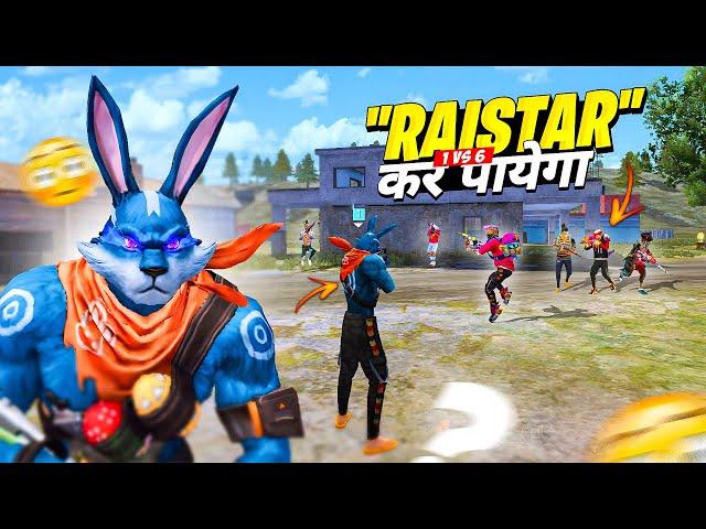 Raistar Best 1 Vs 6 Gameplay Must Watch | india fastest player gameplay