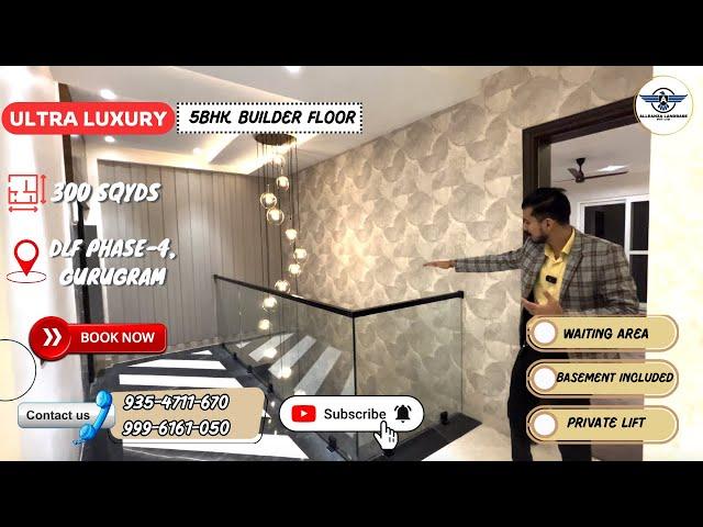 3 + 2 BHK Builder Floor with Basement in DLF Phase 4 | Luxury Builder Floor in DLF Gurgaon