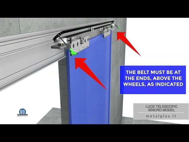 Metalglas - Luce Telescopic Sincro Model Installation