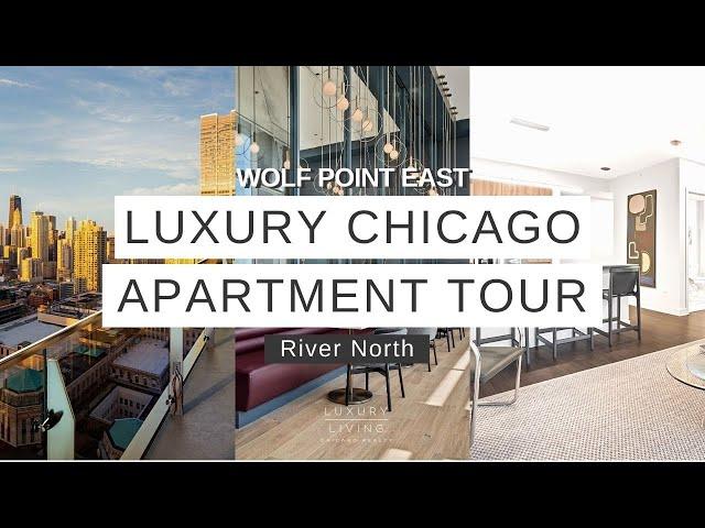 Downtown Chicago Apartment 1-Bed Tour | Wolf Point East in River North With Floor-to-Ceiling Windows