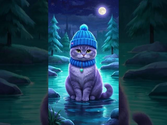 007.British Shorthair cat(winnter)#cute  #funny #animals #animation #wallpaper  #adorable